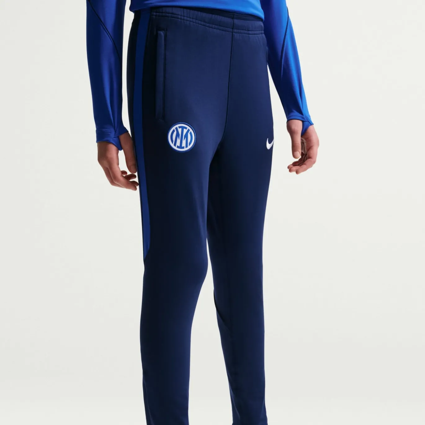 Nike Inter Milan Strike Trainingspak 1/4-Zip 2026-2027 Kids Blauw Donkerblauw Wit