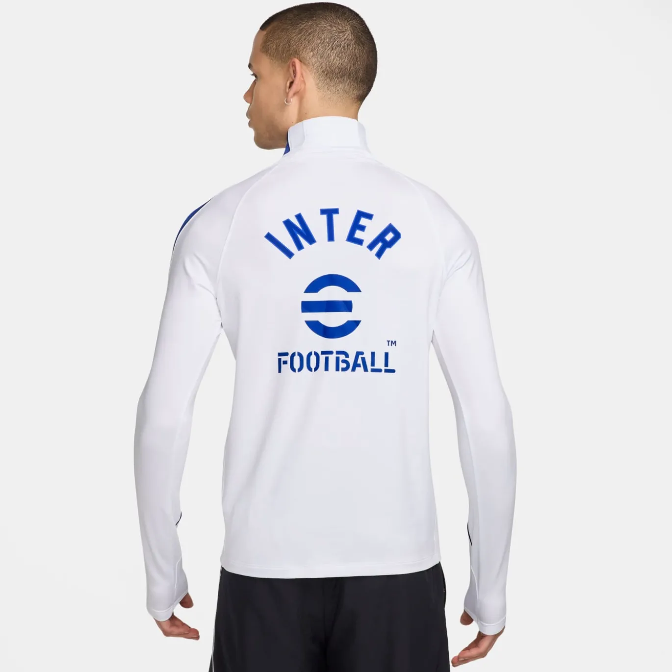 Nike Inter Milan Strike Trainingspak 1/4-Zip 2026-2027 Wit Donkerblauw
