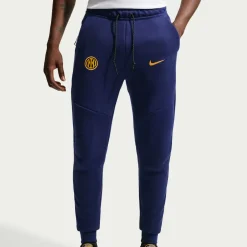 Nike Inter Milan Tech Fleece Joggingbroek 2026-2027 Donkerblauw Zwart Goudgeel