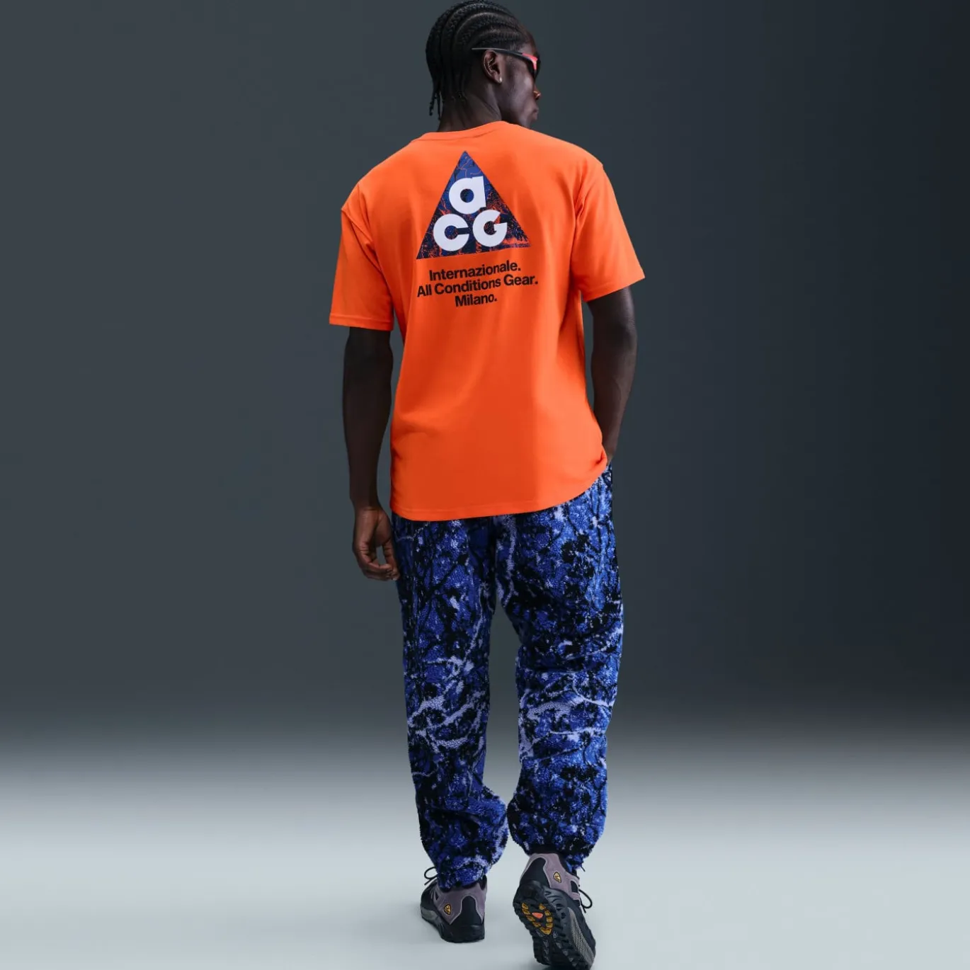 Nike Inter Milan x ACG T-Shirt 2025-2026 Oranje Donkerblauw Wit