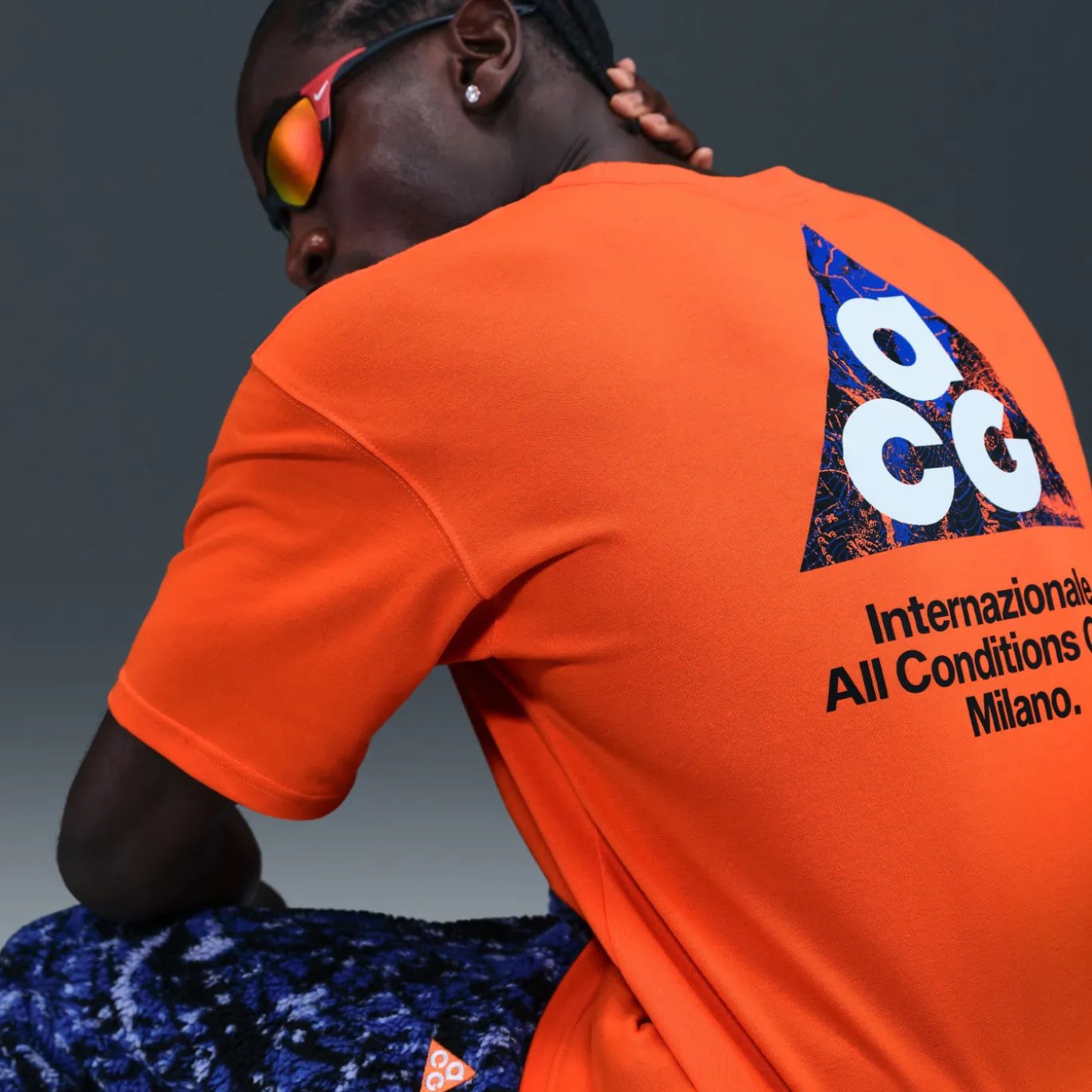 Nike Inter Milan x ACG T-Shirt 2025-2026 Oranje Donkerblauw Wit