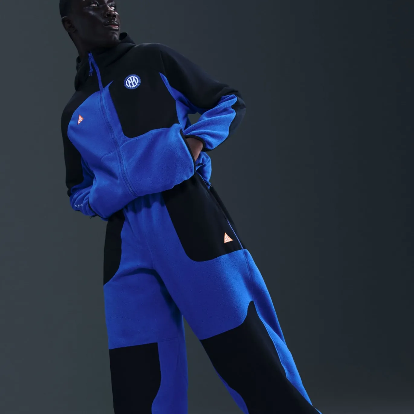 Nike Inter Milan x ACG Wolf Tree Trainingspak Hooded 2025-2026 Donkerblauw Zwart Oranje