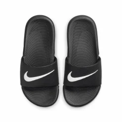 Nike Kawa Slippers Kids Zwart Wit