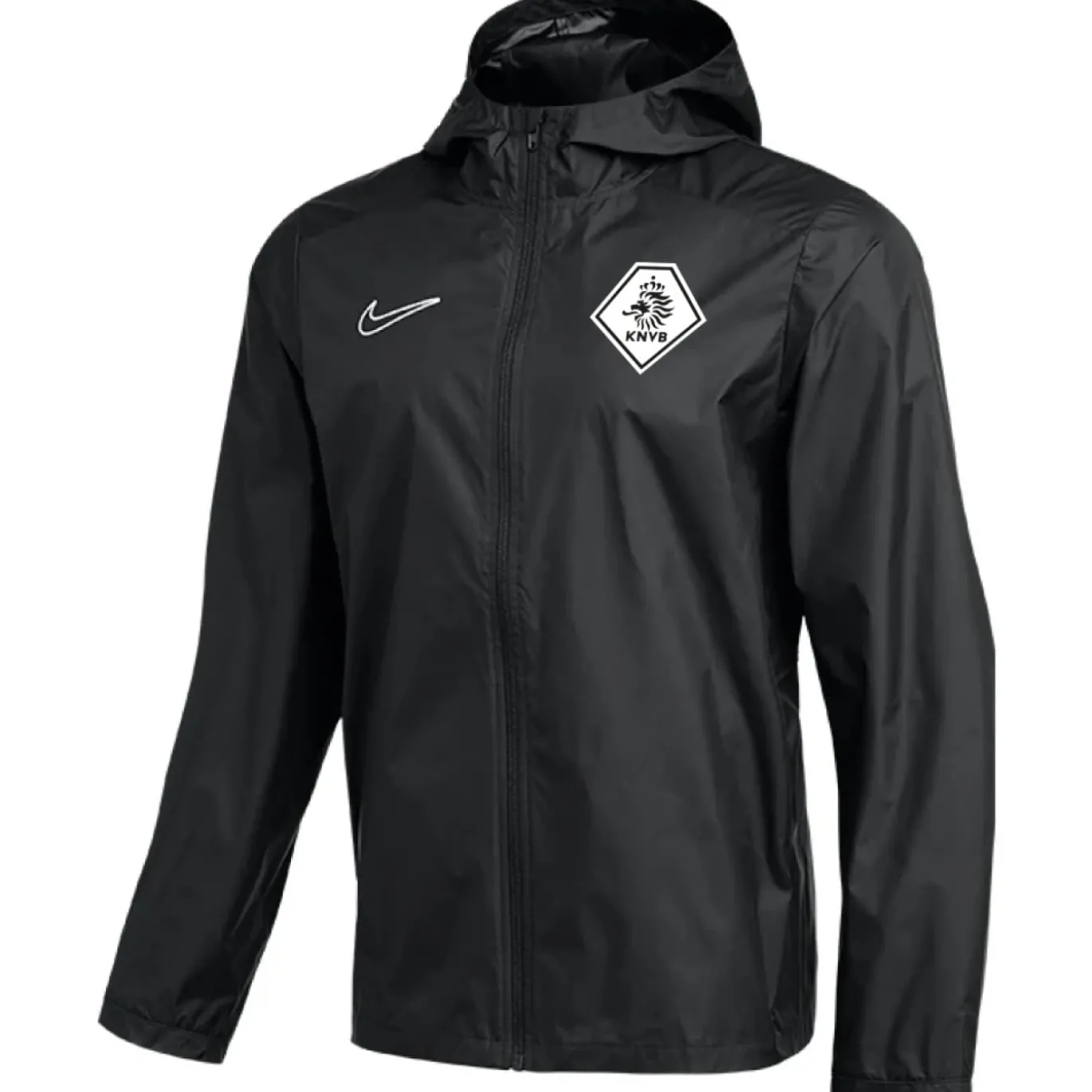 Nike KNVB Regenjack 2026-2028 Zwart Wit
