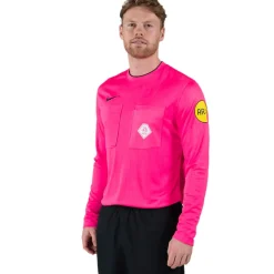 Nike KNVB Scheidsrechtersshirt Lange Mouwen 2024-2026 Roze Zwart