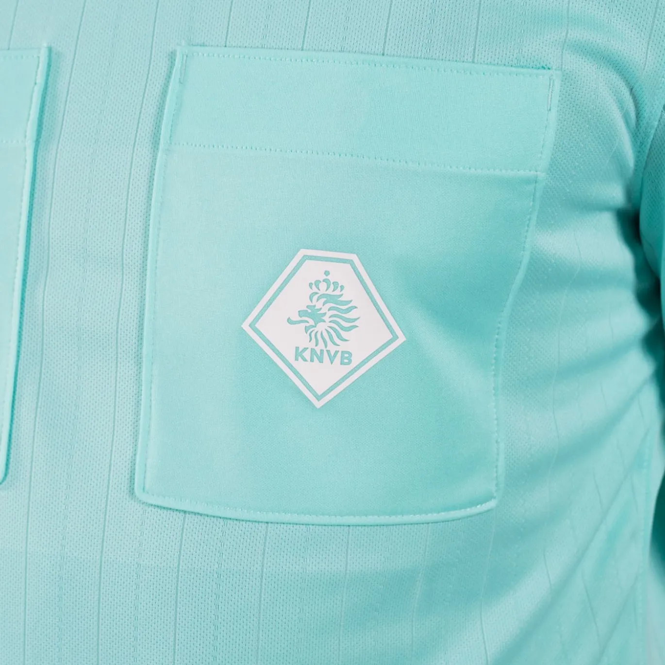 Nike KNVB Scheidsrechtersshirt Lange Mouwen 2024-2026 Turquoise Zwart