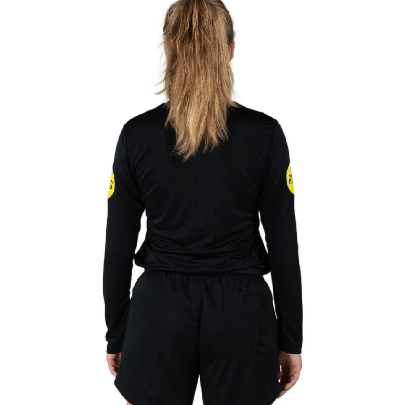 Nike KNVB Scheidsrechtersshirt 2024-2026 Lange Mouwen Dames Zwart Wit