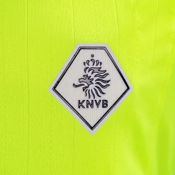Nike KNVB Scheidsrechtersshirt 2026-2028 Lange Mouwen Dames Neongeel Zwart