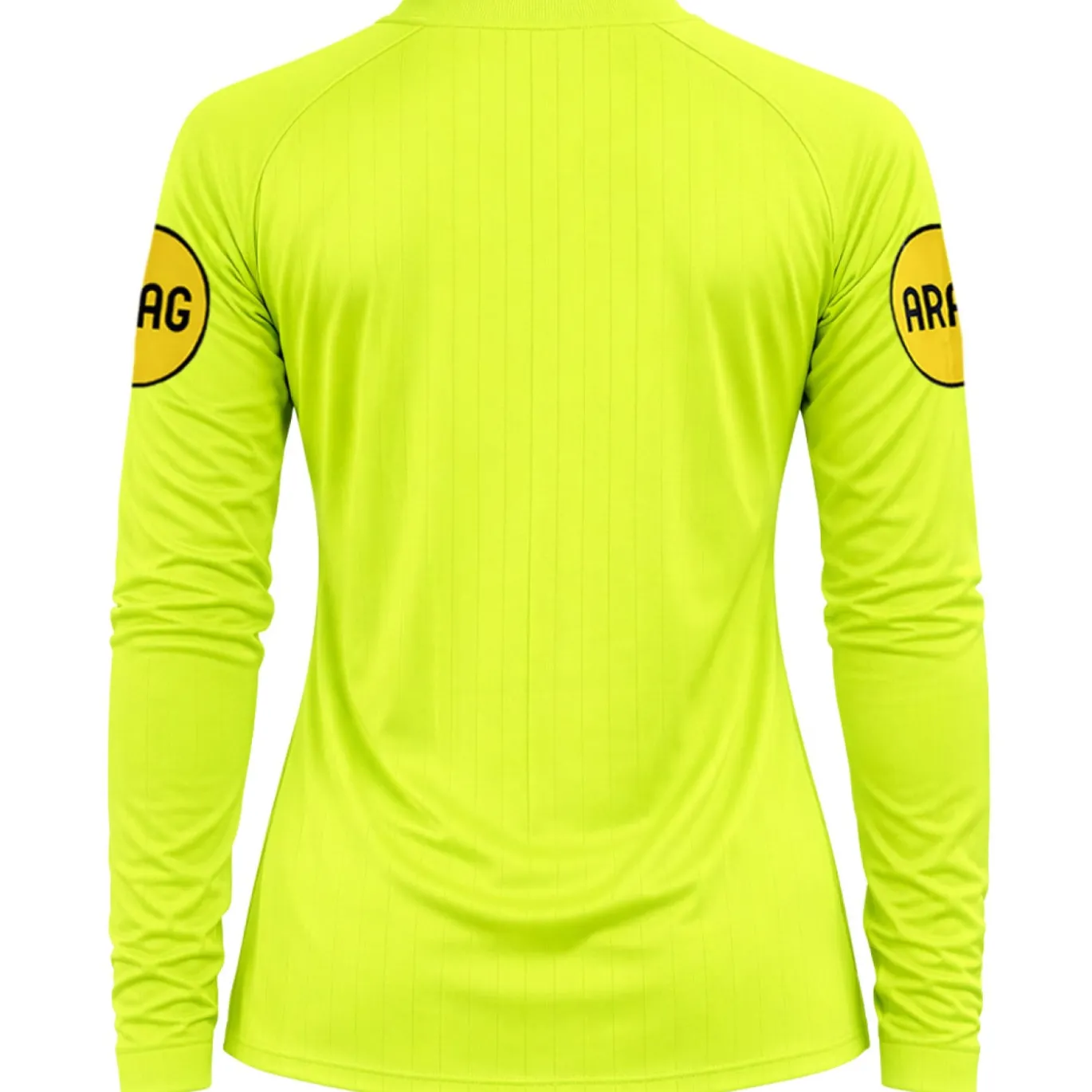 Nike KNVB Scheidsrechtersshirt 2026-2028 Lange Mouwen Dames Neongeel Zwart