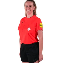 Nike KNVB Scheidsrechterstenue 2024-2026 Dames Felrood Zwart