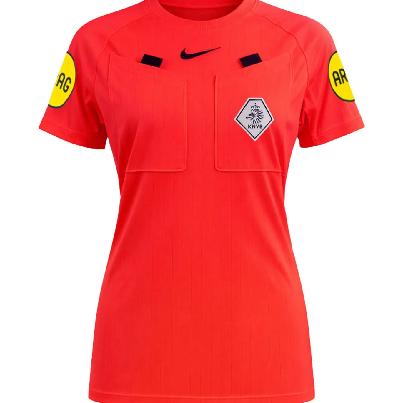 Nike KNVB Scheidsrechterstenue 2026-2028 Dames Felrood Zwart