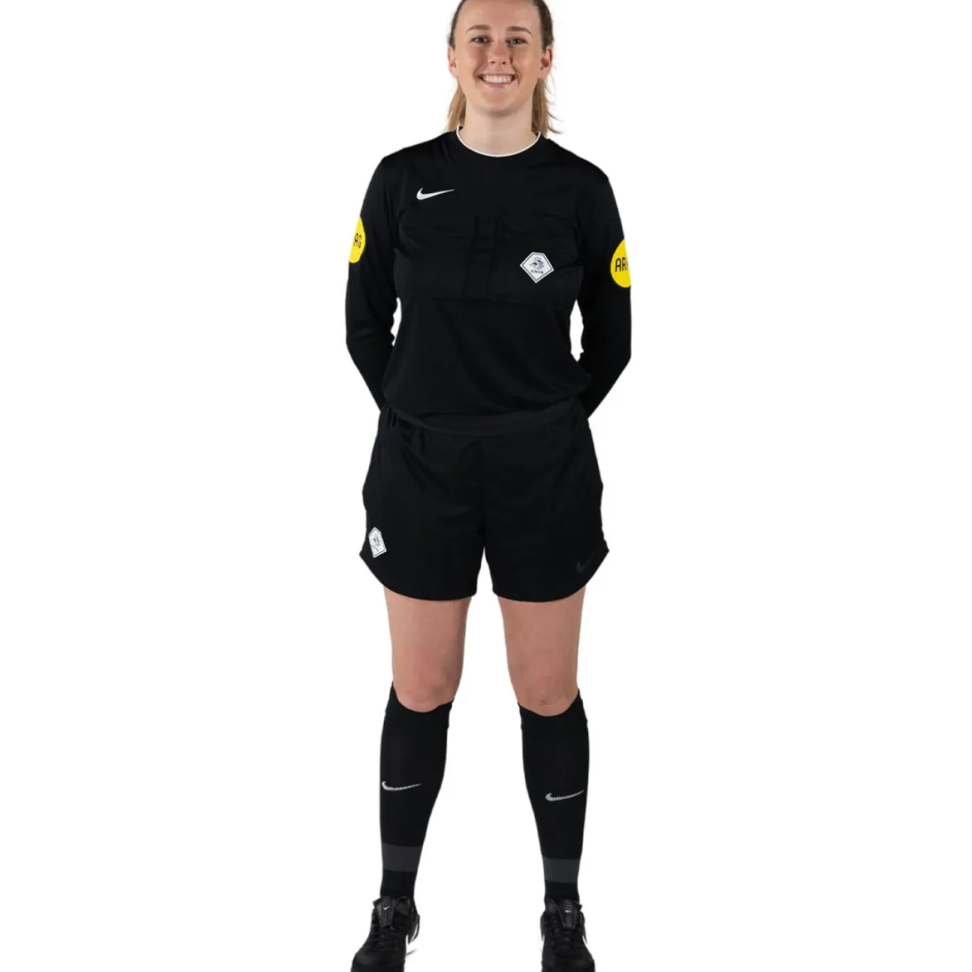 Nike KNVB Scheidsrechterstenue Lange Mouwen 2024-2026 Dames Zwart