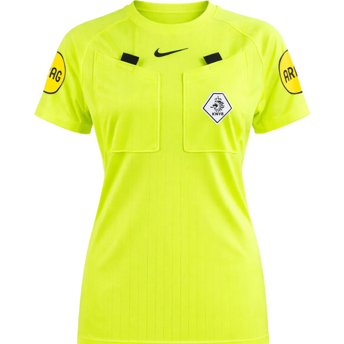 Nike KNVB Scheidsrechterstenue 2026-2028 Dames Neon Geel Zwart