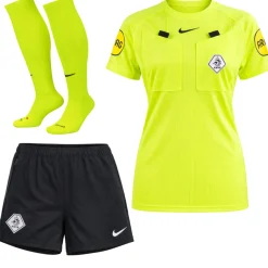 Nike KNVB Scheidsrechterstenue 2026-2028 Dames Neon Geel Zwart