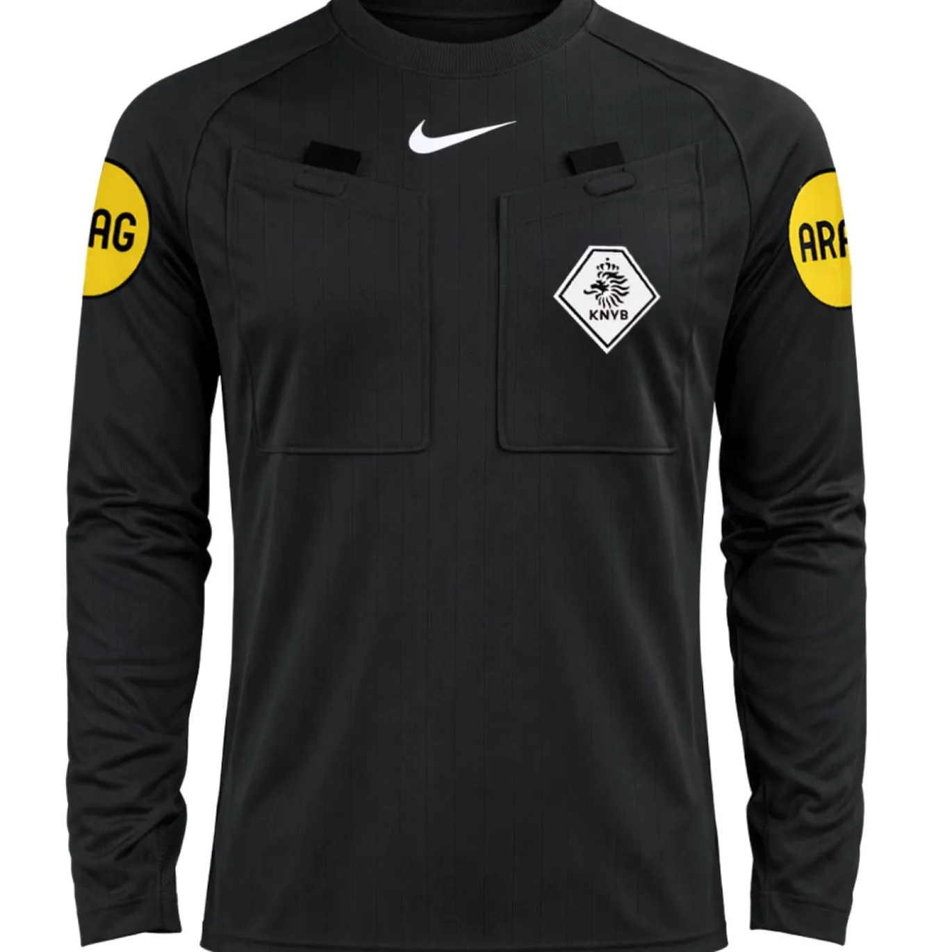 Nike KNVB Scheidsrechterstenue 2026-2028 Lange Mouwen Zwart Wit