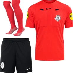 Nike KNVB Scheidsrechterstenue 2026-2028 Felrood Zwart