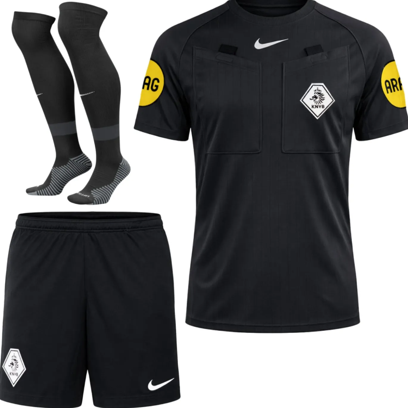 Nike KNVB Scheidsrechterstenue 2026-2028 Zwart Wit