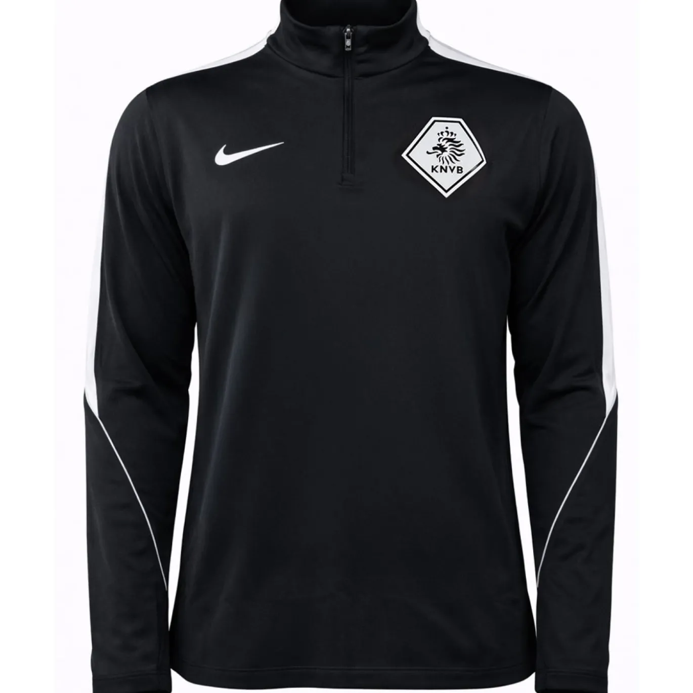 Nike KNVB Scheidsrechters Trainingspak 1/4-Zip 2026-2028 Zwart Wit