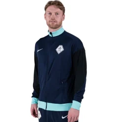 Nike KNVB Scheidsrechters Trainingsjack 2024-2026 Donkerblauw Turquoise