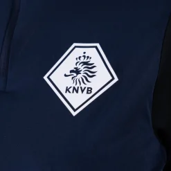 Nike KNVB Scheidsrechters Trainingstrui 1/4-Zip 2024-2026 Dames Donkerblauw Turquoise