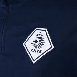 Nike KNVB Scheidsrechters Trainingstrui 1/4-Zip 2024-2026 Donkerblauw Turquoise