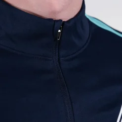 Nike KNVB Scheidsrechters Trainingstrui 1/4-Zip 2024-2026 Donkerblauw Turquoise