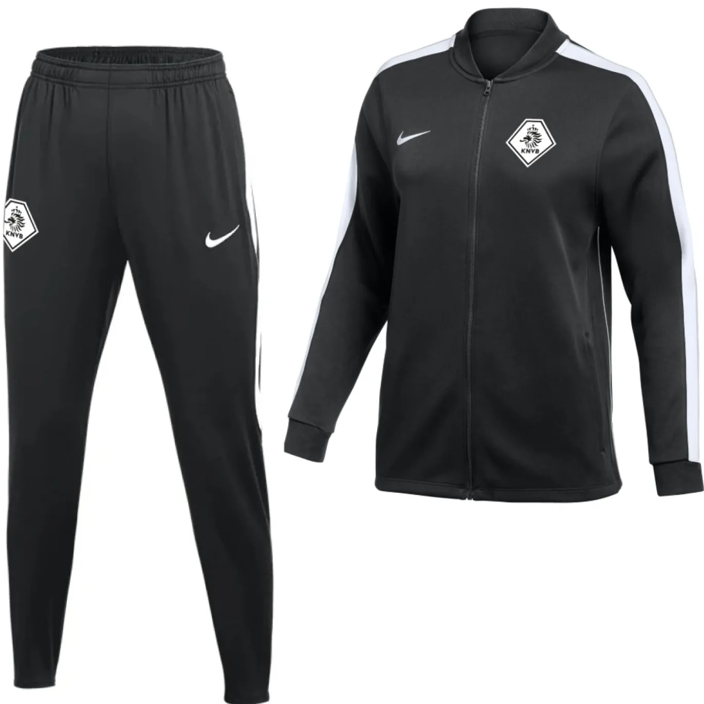 Nike KNVB Scheidsrechters Trainingspak 2026-2028 Dames Zwart Wit