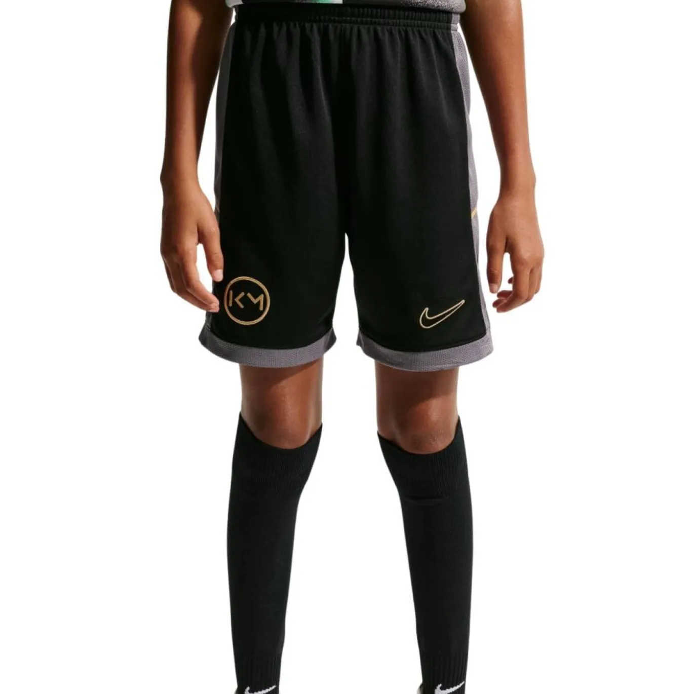 Nike Kylian Mbappé Academy 25 Trainingsset Kids Zwart Grijs Mintgroen Goud