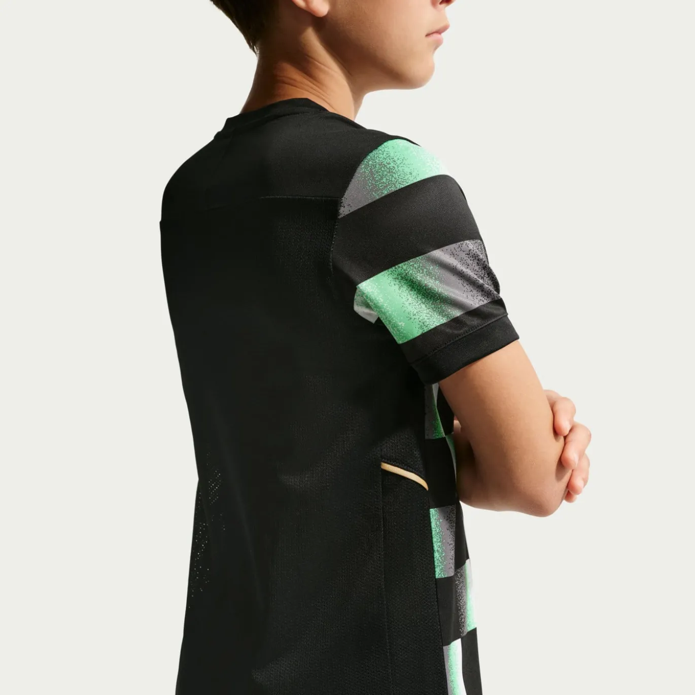 Nike Kylian Mbappé Academy 25 Trainingsshirt Zwart Grijs Mintgroen Wit Goud