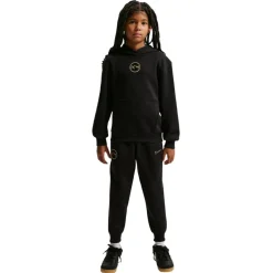 Nike Kylian Mbappé Club Fleece Hoodie Kids Zwart Goud