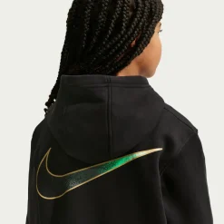 Nike Kylian Mbappé Club Fleece Trainingspak Hooded Kids Zwart Goud