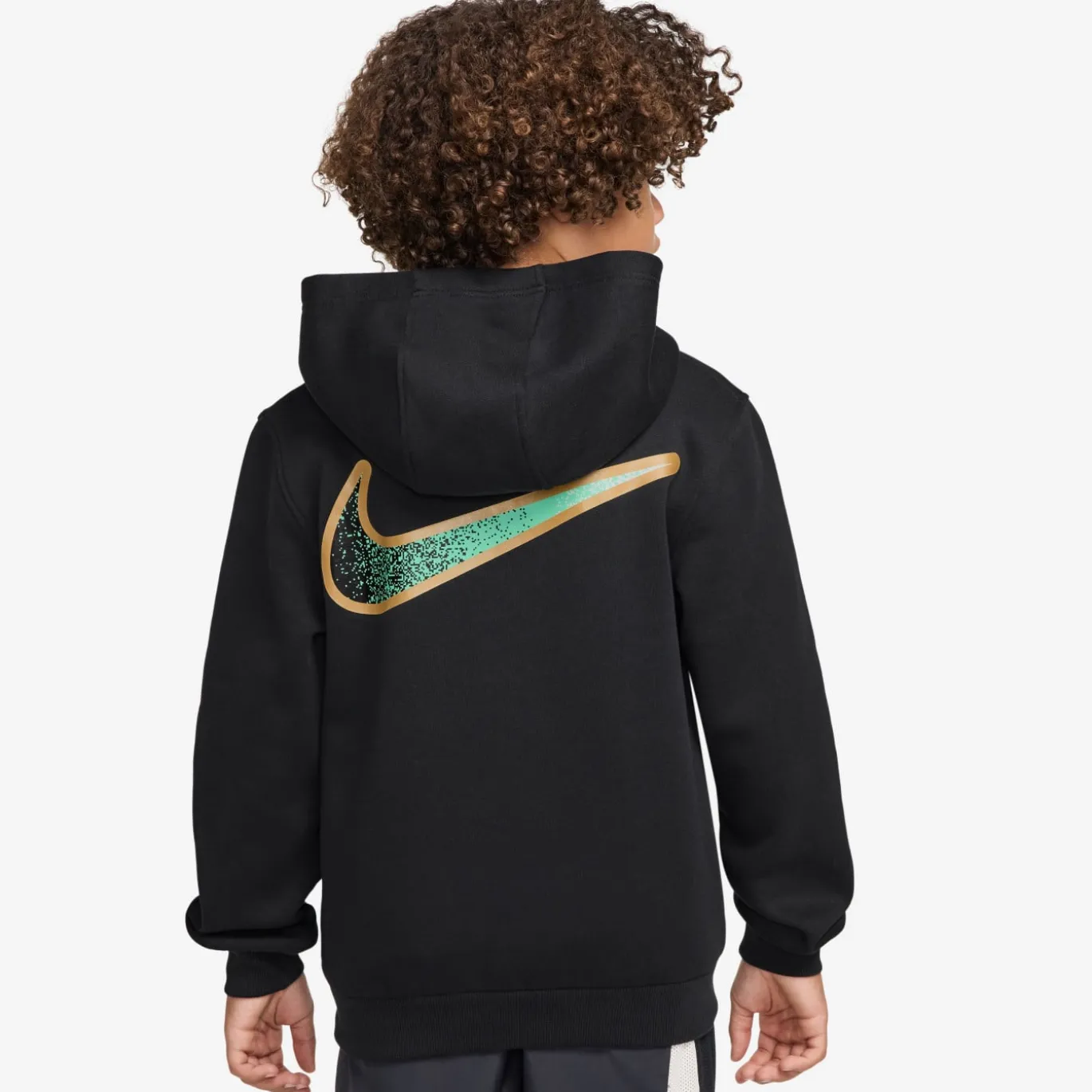 Nike Kylian Mbappé Club Fleece Trainingspak Hooded Kids Zwart Goud