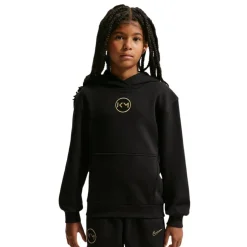 Nike Kylian Mbappé Club Fleece Trainingspak Hooded Kids Zwart Goud