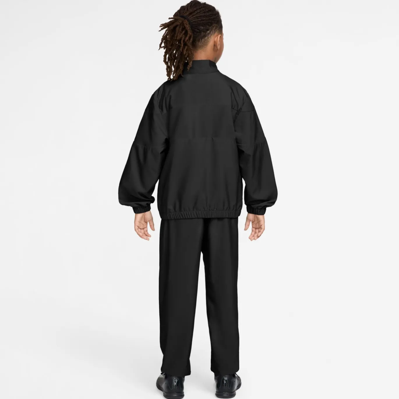 Nike Kylian Mbappé Woven Trainingspak Kids Zwart Mintgroen Goud