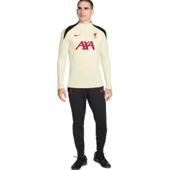 Nike Liverpool Strike Trainingspak 1/4-Zip 2024-2025 Gebroken Wit Zwart Rood