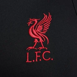 Nike Liverpool Strike Trainingstrui 1/4-Zip 2024-2025 Zwart Rood Gebroken Wit