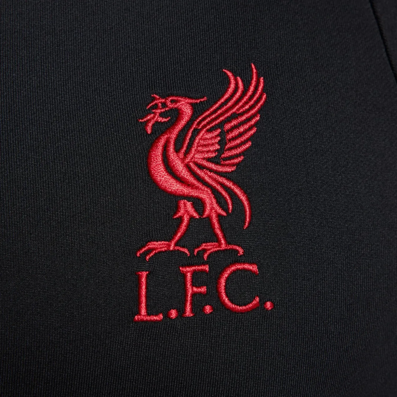 Nike Liverpool Strike Trainingstrui 1/4-Zip 2024-2025 Zwart Rood Gebroken Wit