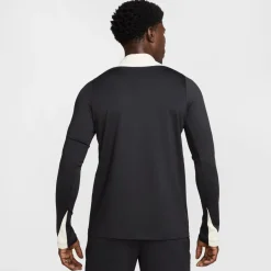 Nike Liverpool Strike Trainingstrui 1/4-Zip 2024-2025 Zwart Rood Gebroken Wit