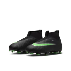 Nike Mercurial Superfly 11 Academy Gras / Kunstgras Voetbalschoenen (MG) Kids Zwart Felgroen Zilvergrijs