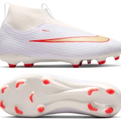 Nike Mercurial Superfly 11 Academy Gras / Kunstgras Voetbalschoenen (MG) Kids Wit Felrood Goud
