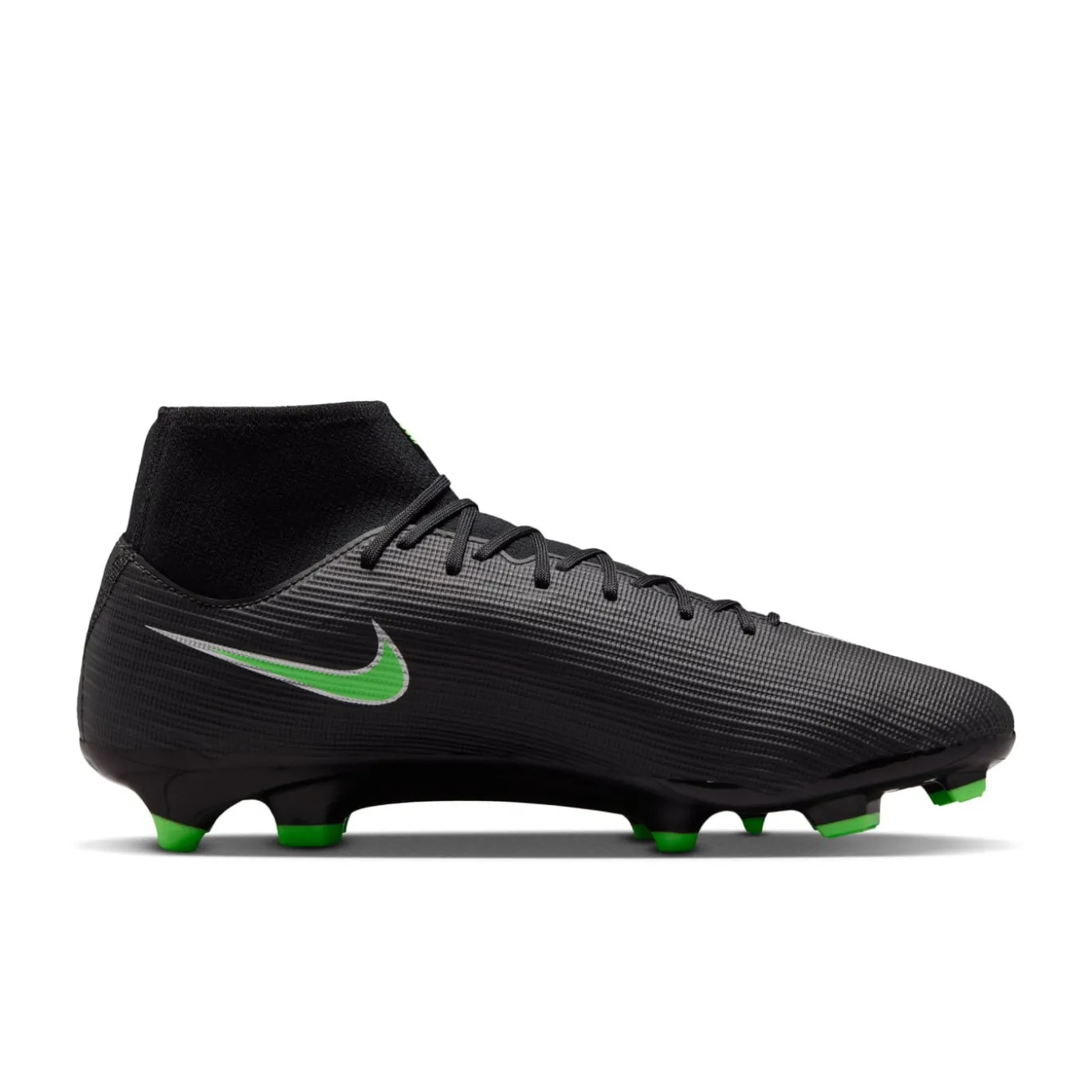 Nike Mercurial Superfly 11 Academy Gras / Kunstgras Voetbalschoenen (MG) Zwart Felgroen Zilvergrijs
