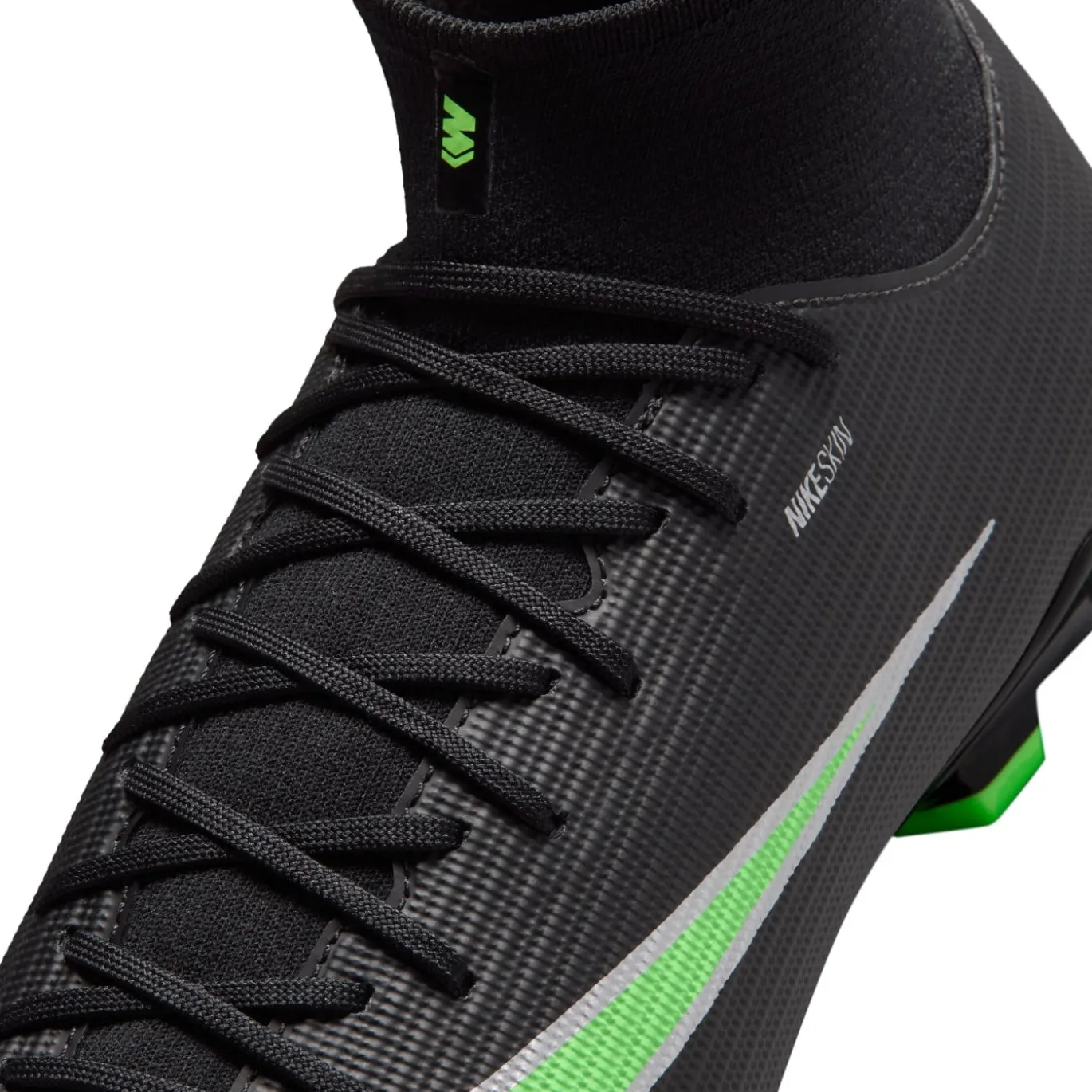 Nike Mercurial Superfly 11 Academy Gras / Kunstgras Voetbalschoenen (MG) Zwart Felgroen Zilvergrijs