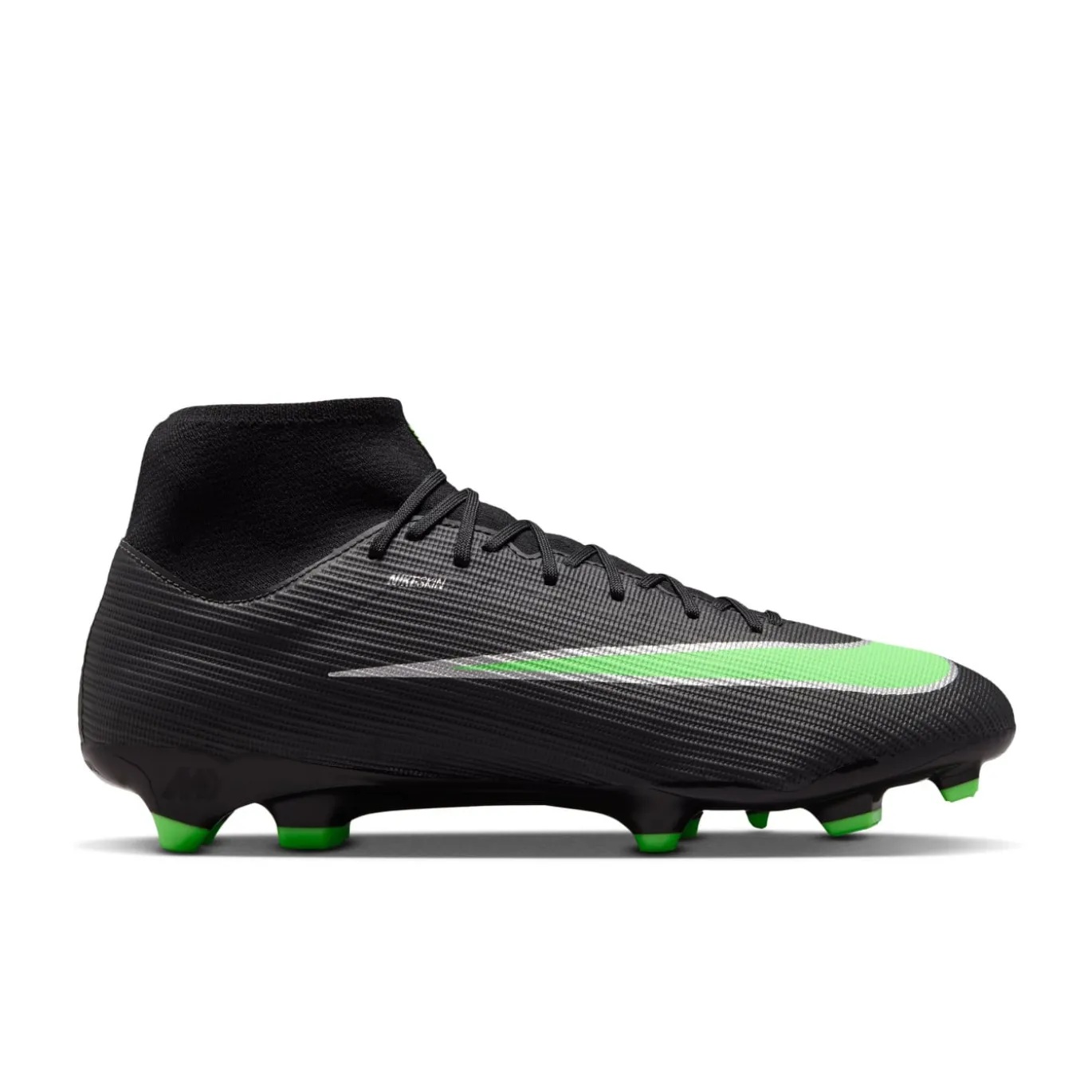 Nike Mercurial Superfly 11 Academy Gras / Kunstgras Voetbalschoenen (MG) Zwart Felgroen Zilvergrijs