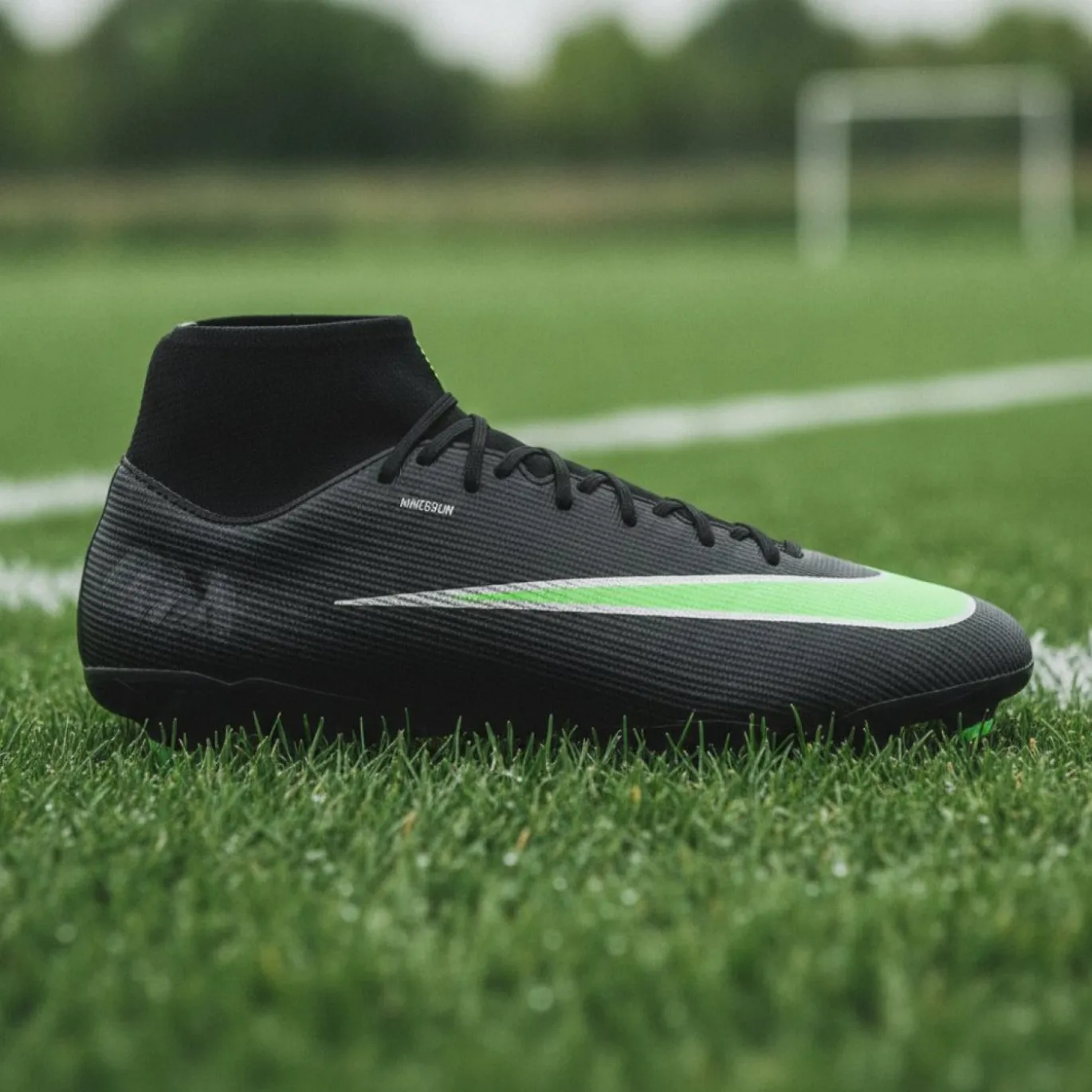 Nike Mercurial Superfly 11 Academy Gras / Kunstgras Voetbalschoenen (MG) Zwart Felgroen Zilvergrijs