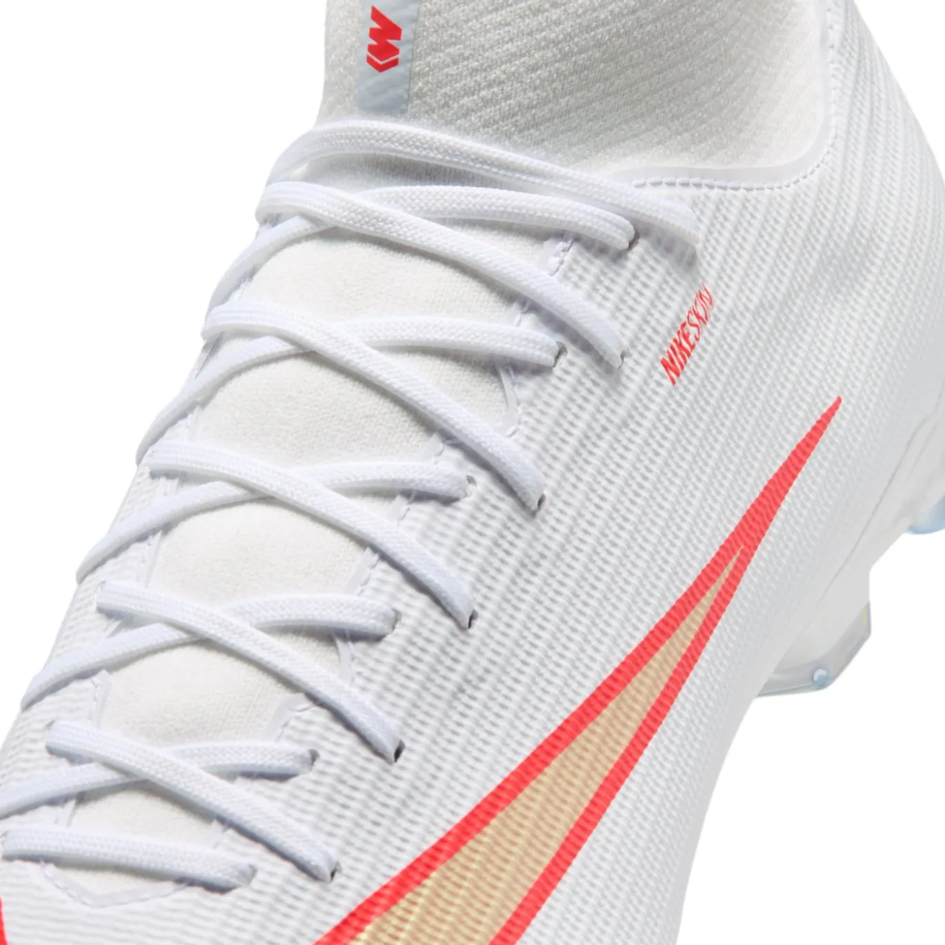 Nike Mercurial Superfly 11 Academy Gras / Kunstgras Voetbalschoenen (MG) Wit Felrood Goud