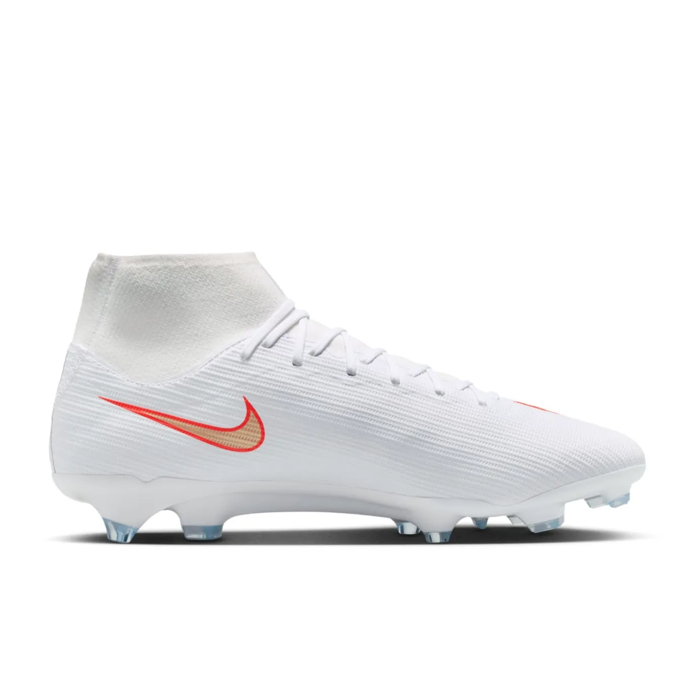 Nike Mercurial Superfly 11 Academy Gras / Kunstgras Voetbalschoenen (MG) Wit Felrood Goud