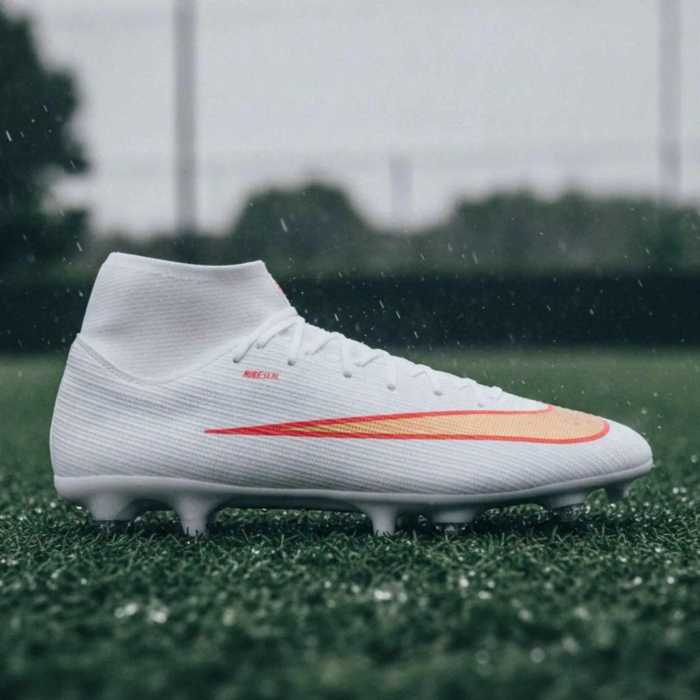 Nike Mercurial Superfly 11 Academy IJzeren-Nop Voetbalschoenen (SG) Anti-Clog Wit Felrood Goud