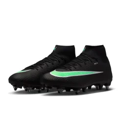 Nike Mercurial Superfly 11 Academy IJzeren-Nop Voetbalschoenen (SG) Anti-Clog Zwart Felgroen Zilvergrijs