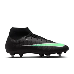 Nike Mercurial Superfly 11 Academy IJzeren-Nop Voetbalschoenen (SG) Anti-Clog Zwart Felgroen Zilvergrijs