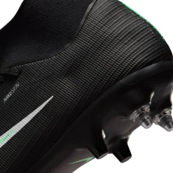 Nike Mercurial Superfly 11 Academy IJzeren-Nop Voetbalschoenen (SG) Anti-Clog Zwart Felgroen Zilvergrijs